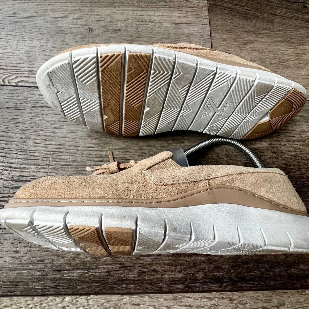 Vionic Quinn Suede Tassle Loafers Office Neutral Orthotic Comfort Shoes - Picture 5 of 10